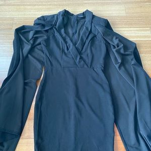 Black cape dress